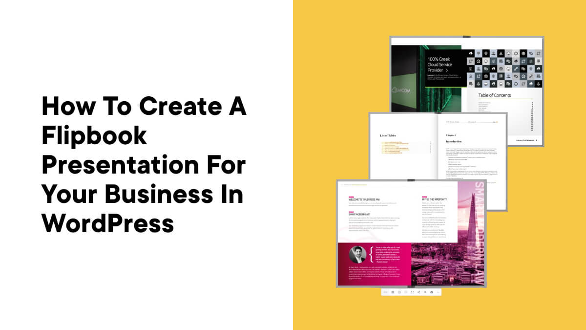 How to Create a Flipbook Presentation for Your Business in WordPress