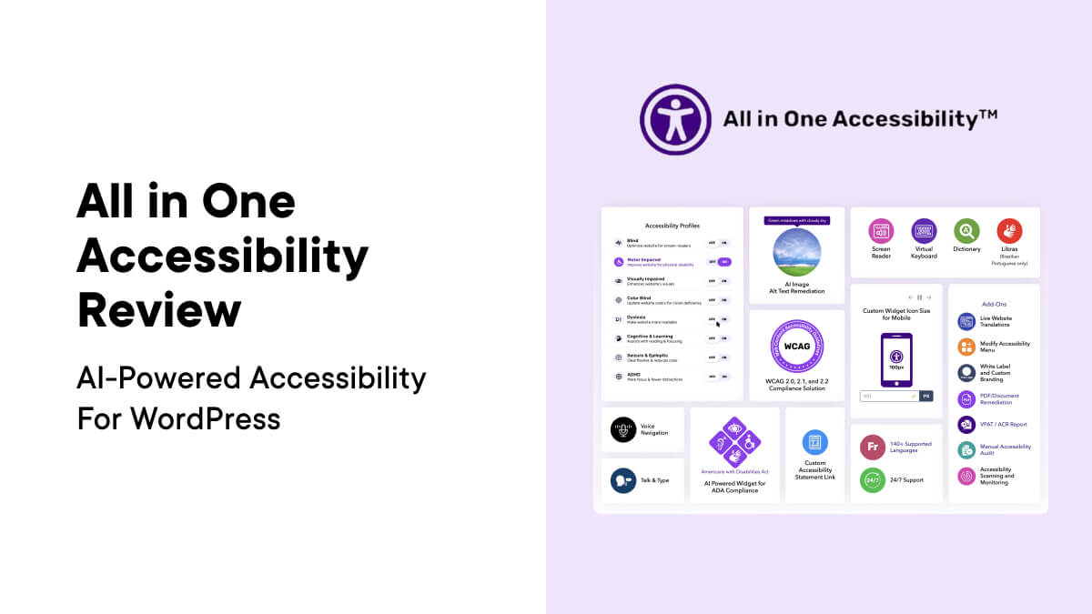 All in One Accessibility Review