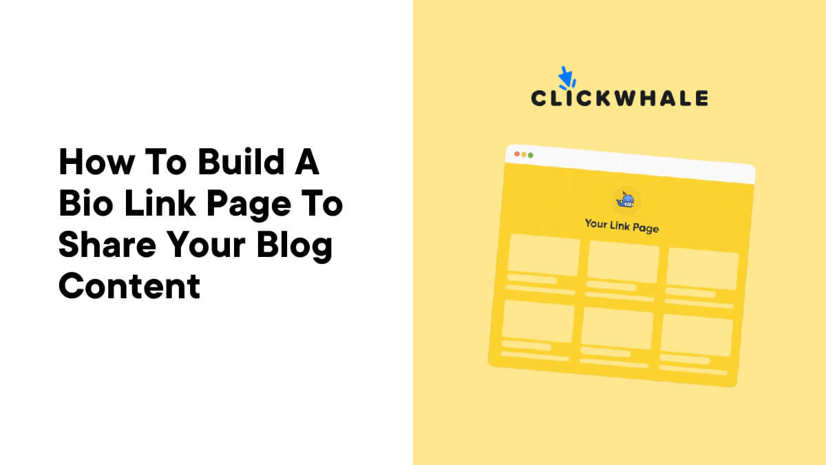 How to Build a Bio Link Page to Share Your Blog Content