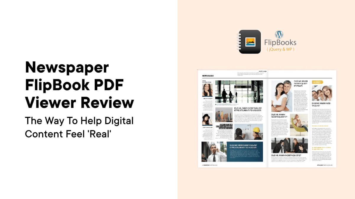 Newspaper FlipBook PDF Viewer Review