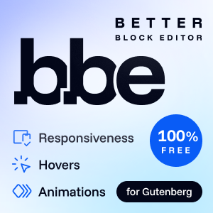 Better Block Editor