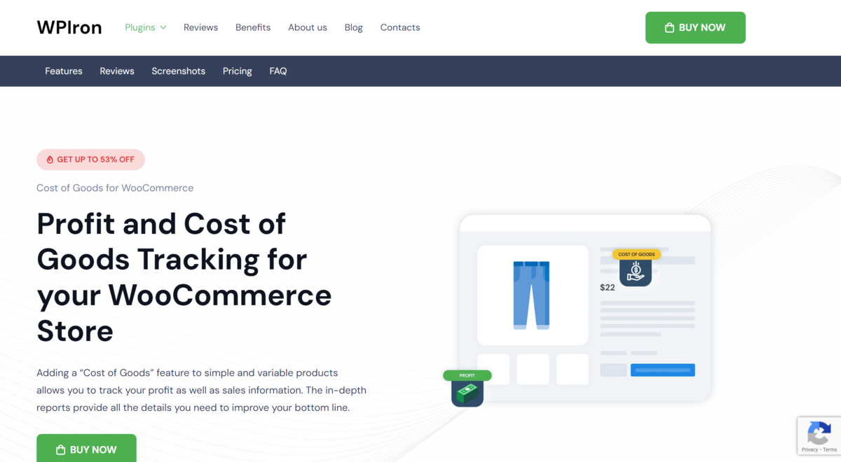 Cost of Goods for WooCommerce Website