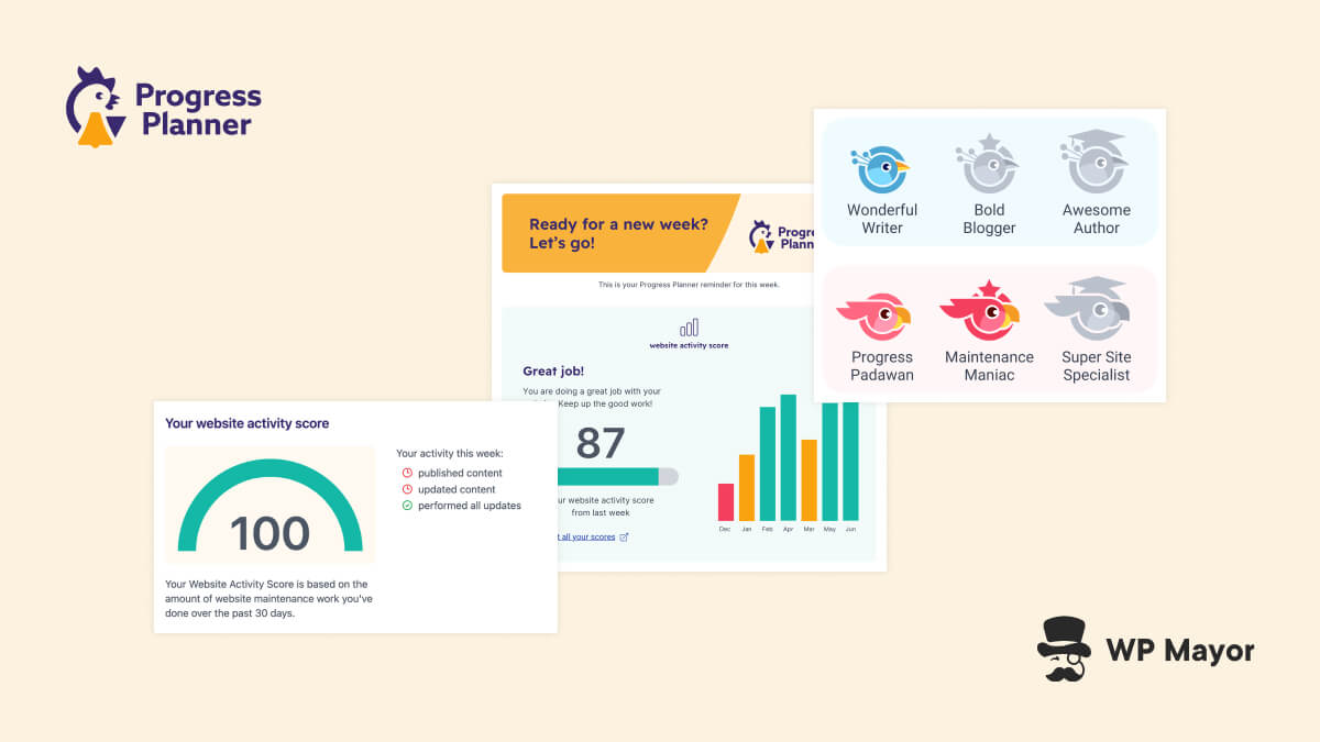 Progress Planner Review by WP Mayor