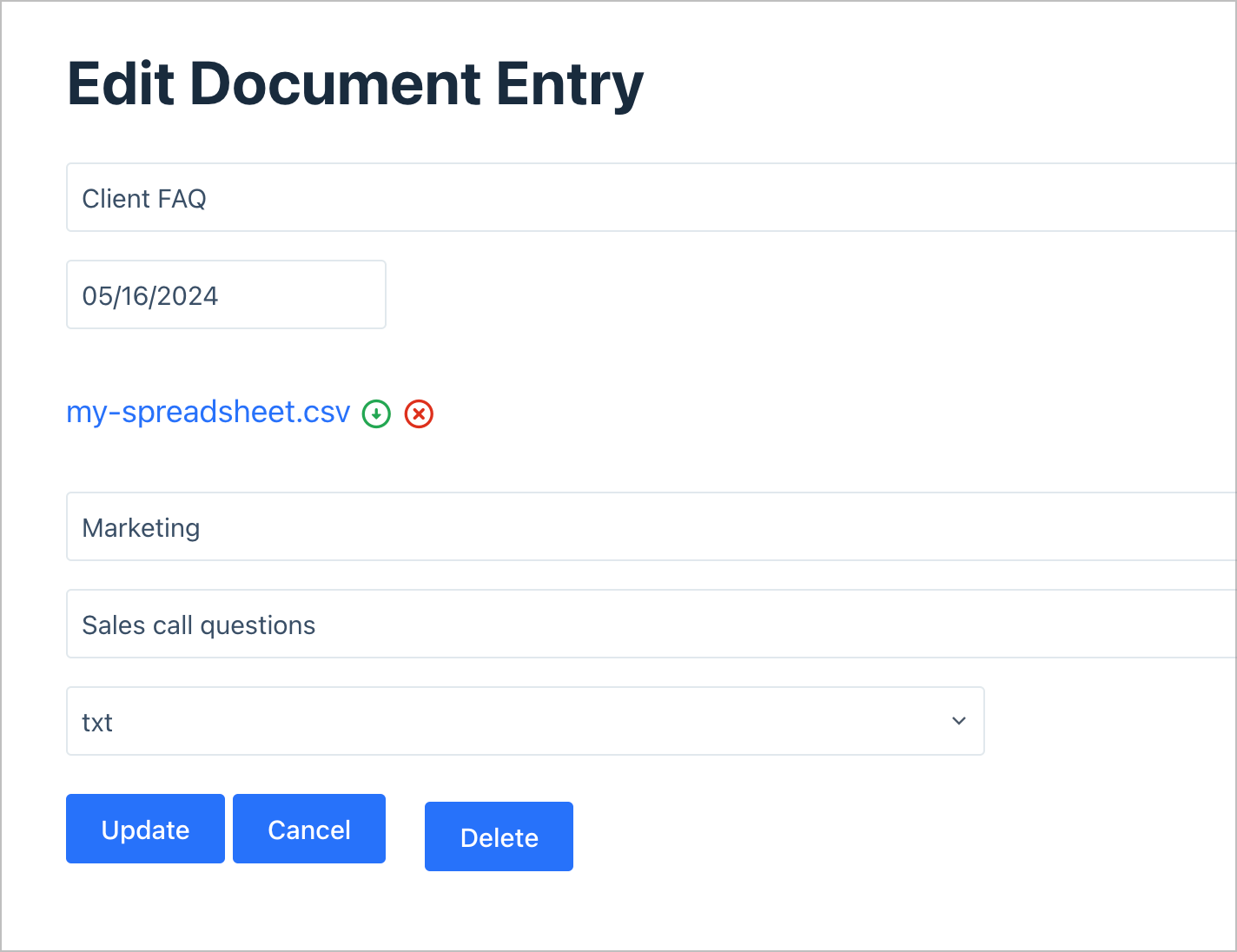 The edit entry functionality offered by GravityView, enabling the editing of form fields on the front end.