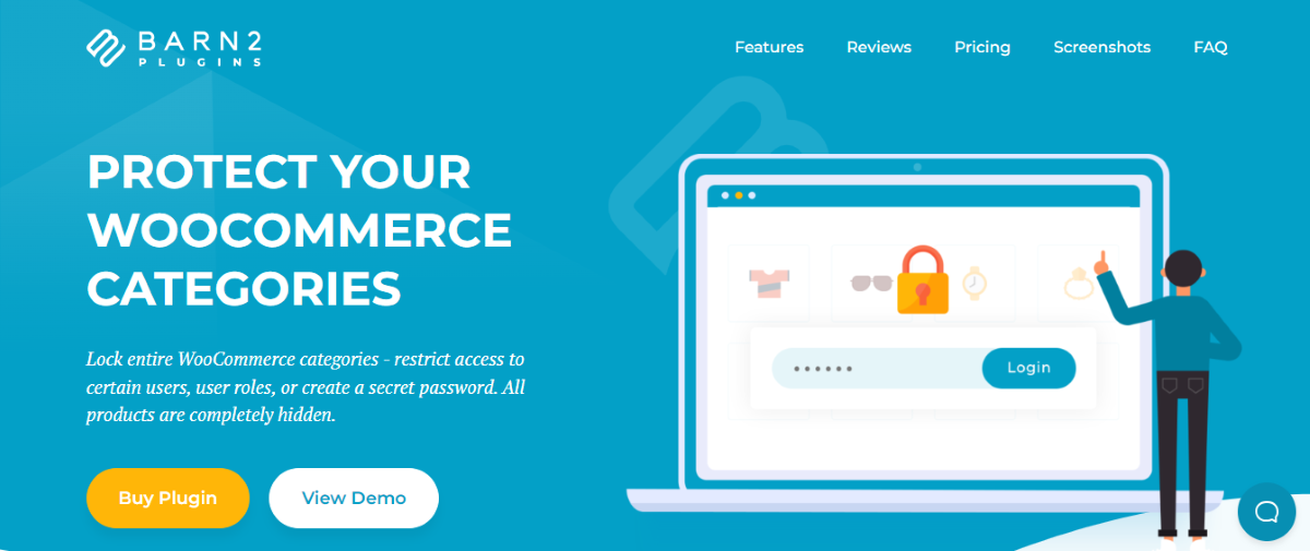 The WooCommerce Protected Categories plugin home page.