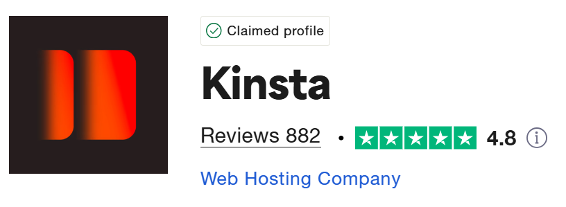 Kinsta Trustpilot review.