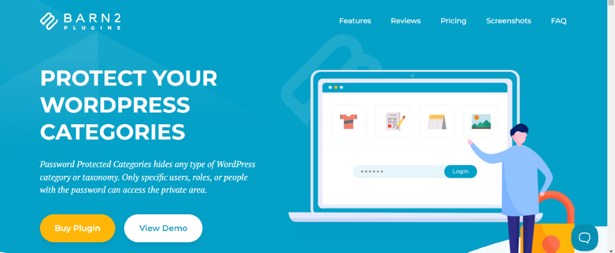 The Password Protect Categories plugin header image.