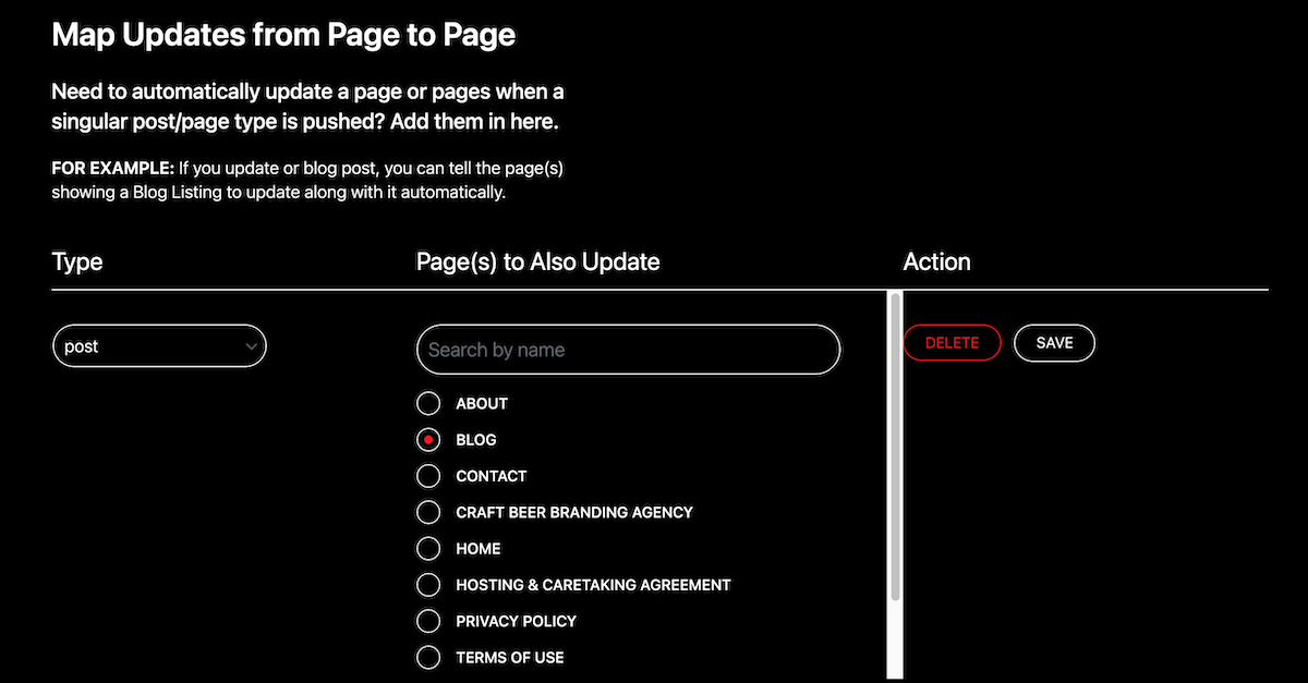 The Map Updates screen within Headless Hostman.