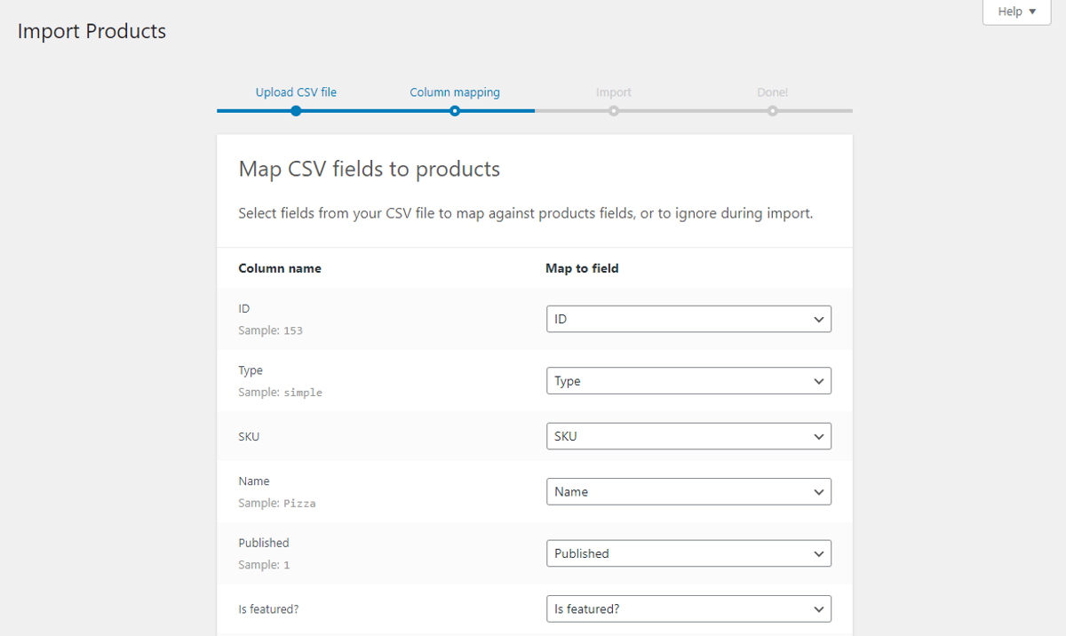 The default WooCommerce CSV importer.