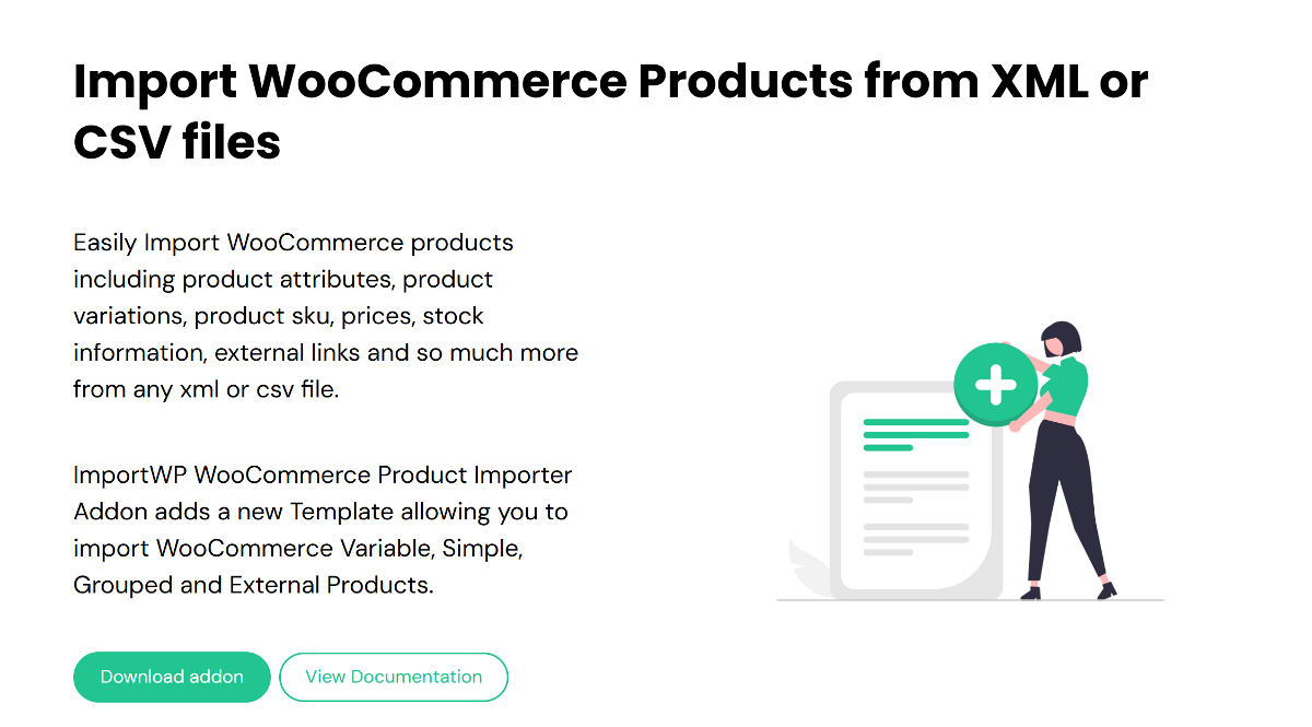 The Import WP home page.