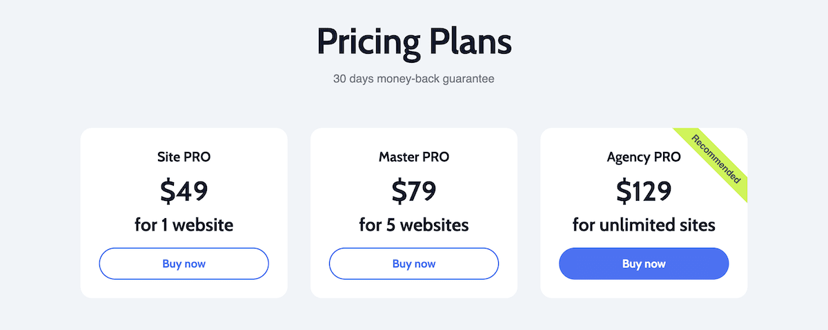 The JetFormBuilder pricing page.