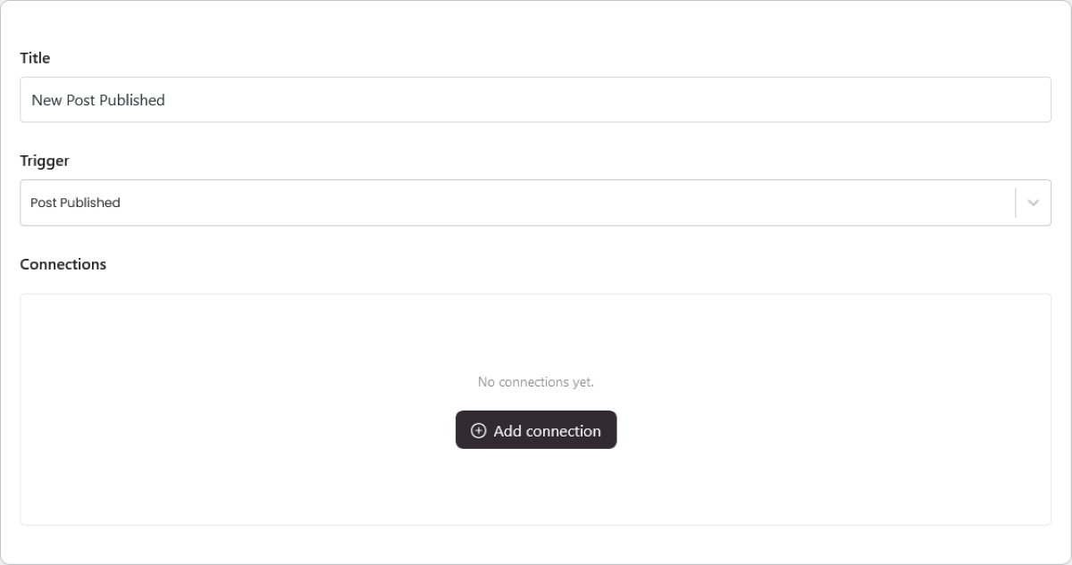 Adding a post published trigger for new posts in Notification Master.