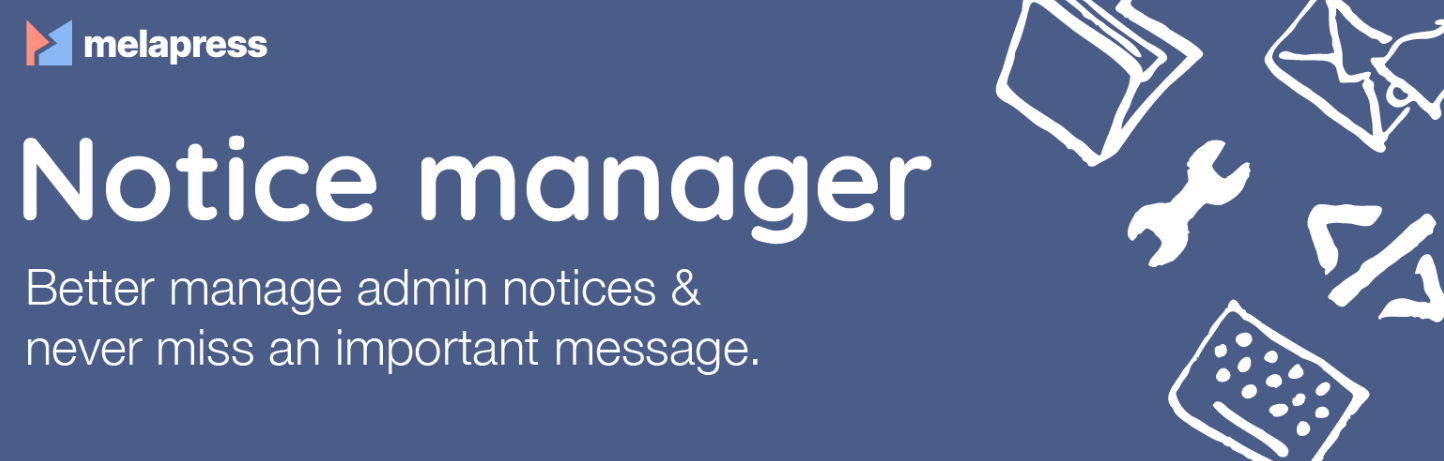 The Admin Notices Manager plugin header image.