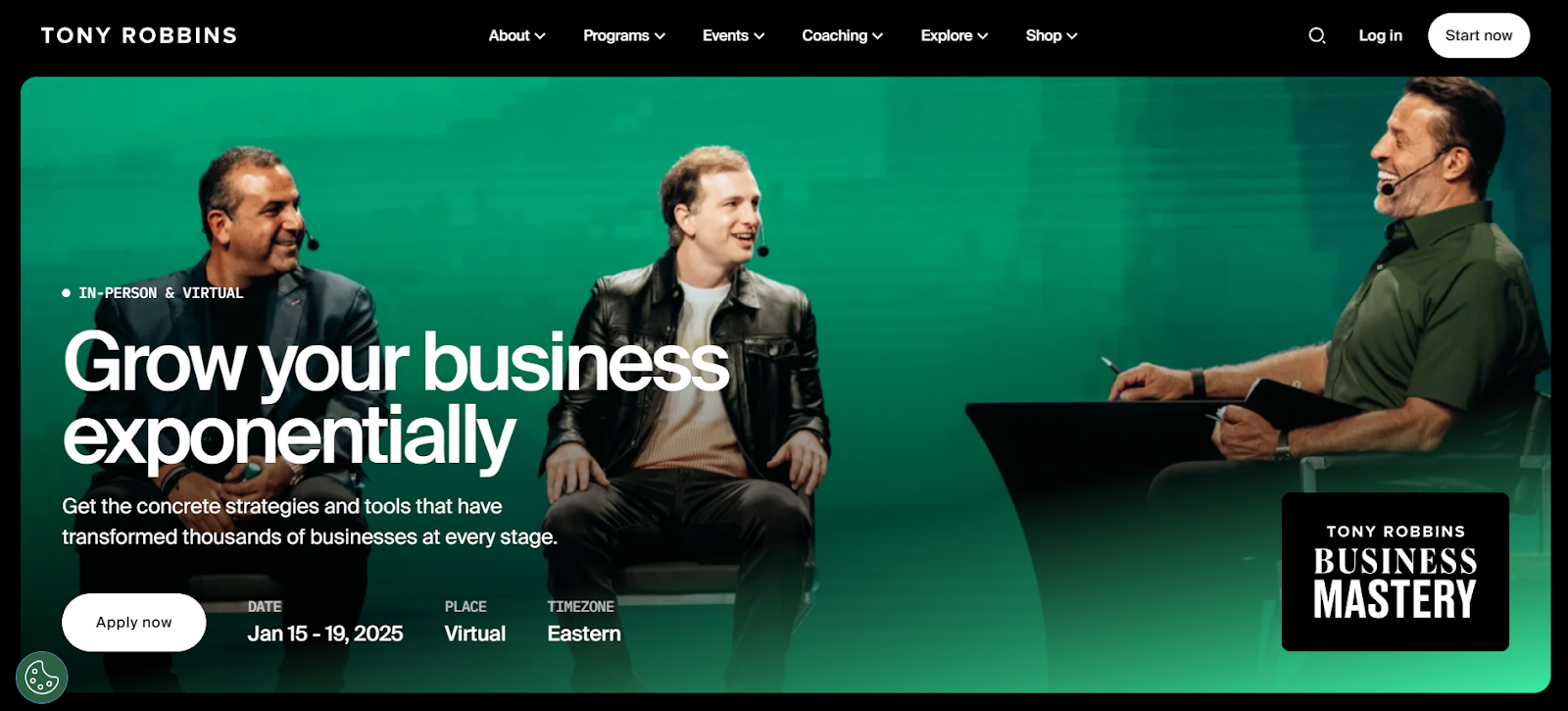 The Tony Robbins website.