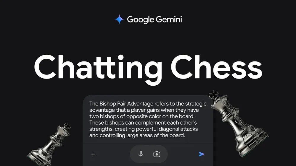 A Google Gemini mockup page from a recent FIDE Chess stream.