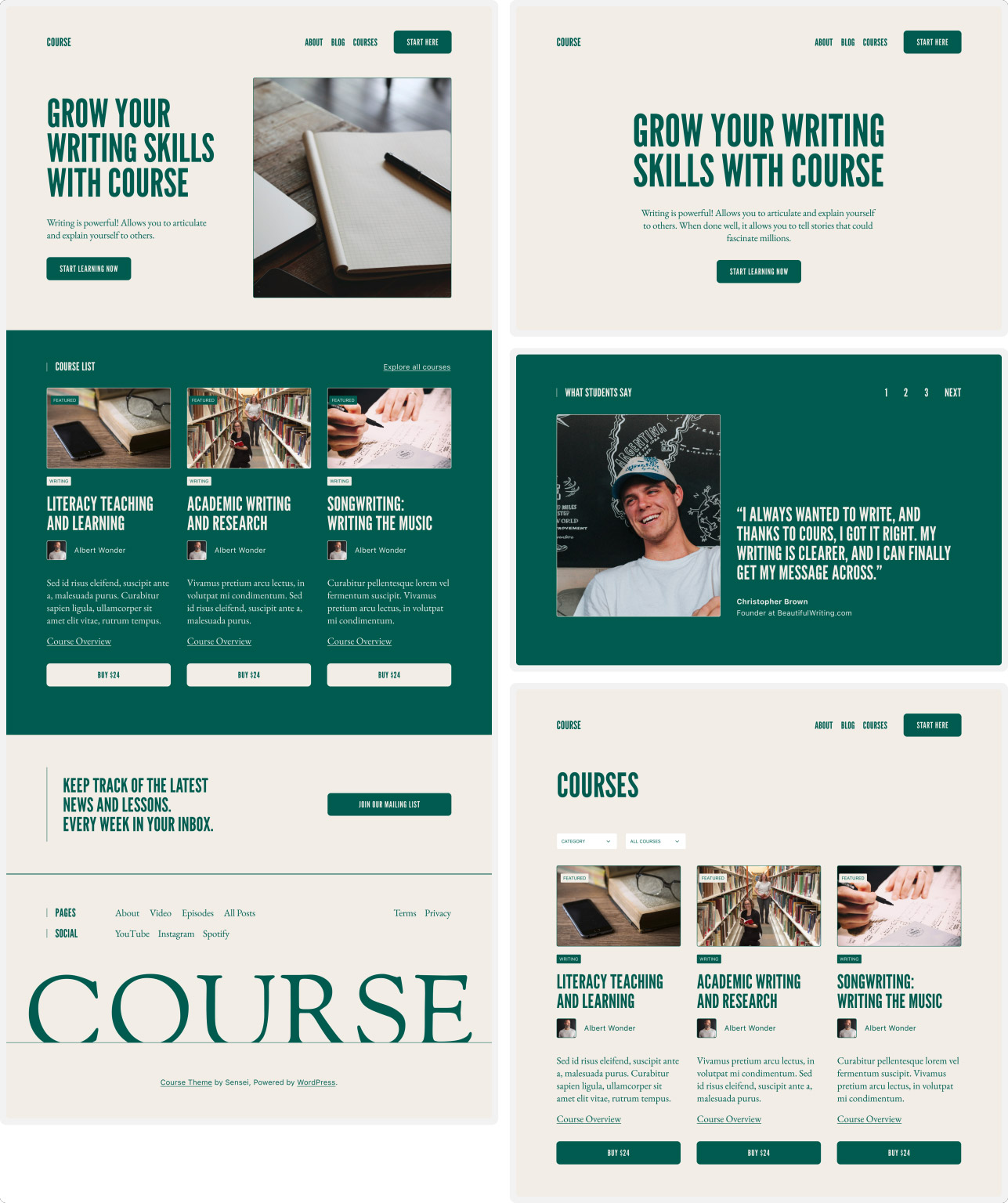 Course theme
