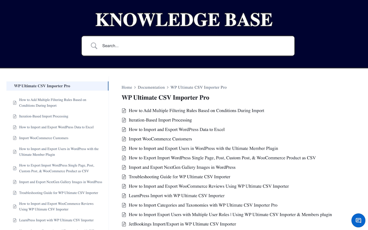 The Smackcoders knowledge base for WP Ultimate CSV Importer Pro.