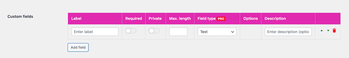 Adding custom fields within Open User Map.