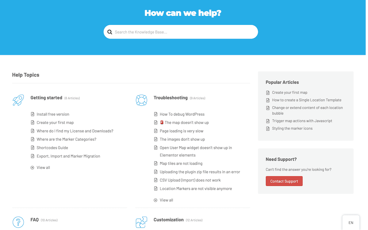 The Open User Map documentation.