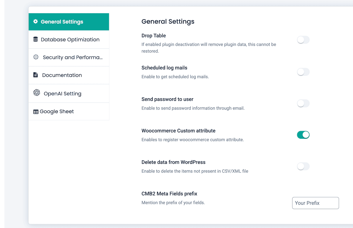 The WP Ultimate CSV Importer Pro settings page.