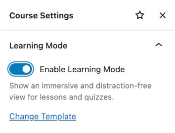 Learning mode