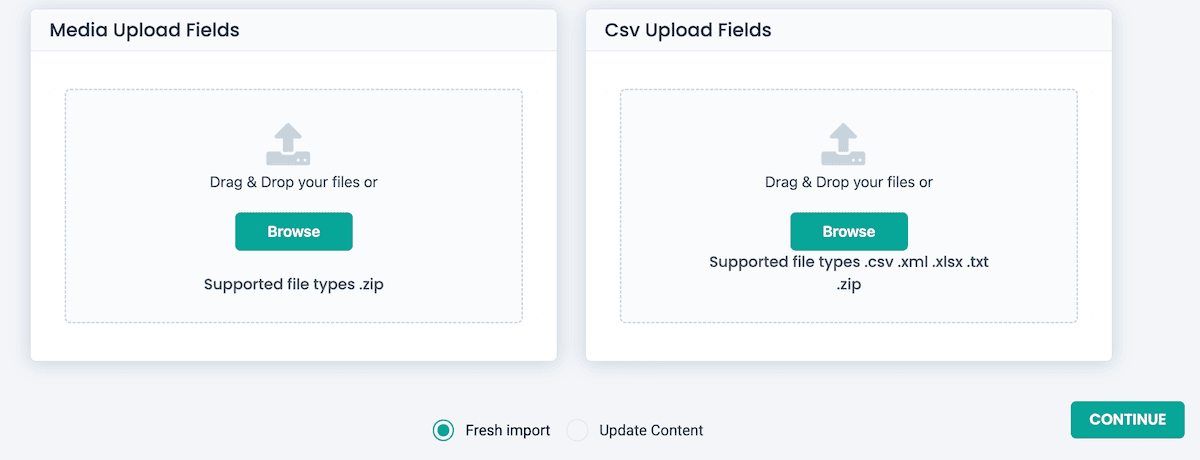 The media upload tool within WP Ultimate CSV Importer Pro.
