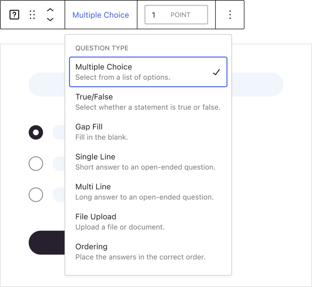 Question types