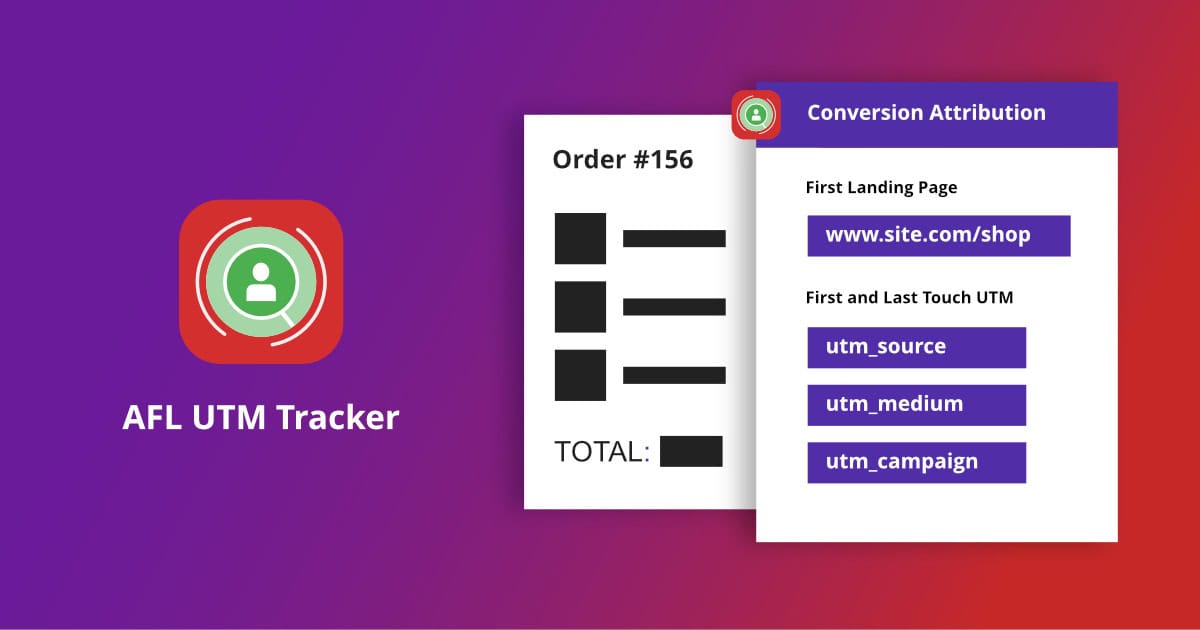 The AFL UTM Tracker plugin head image from its website.