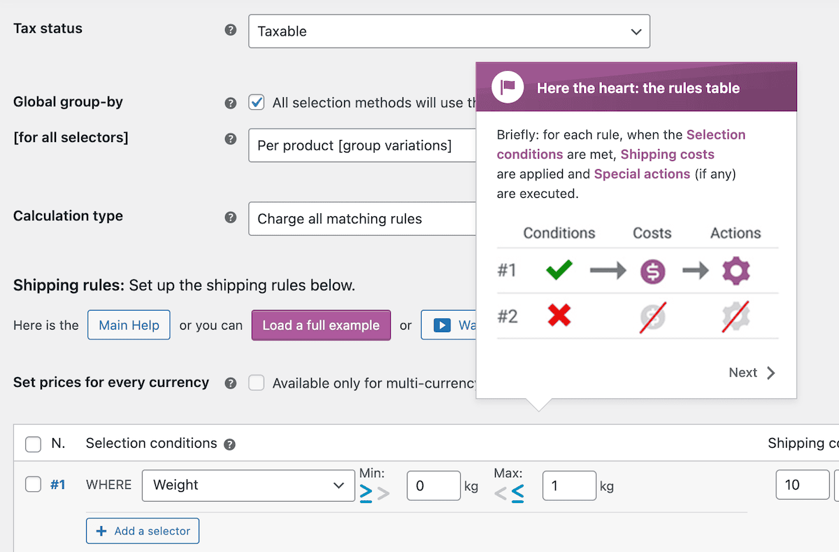 A tooltip explaining the plugin's functionality within the setup wizard.