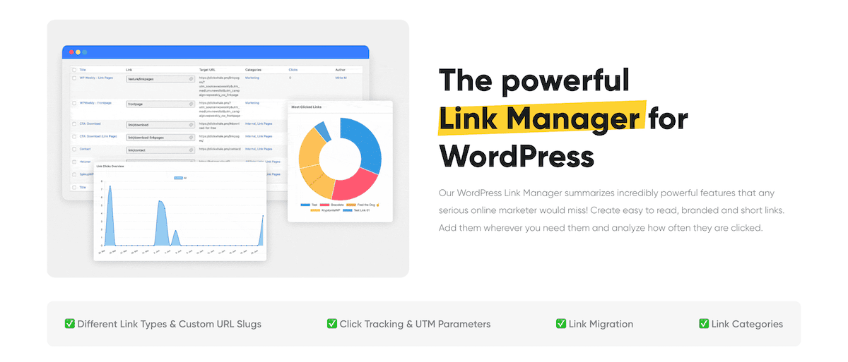 The ClickWhale Auto Linker website.