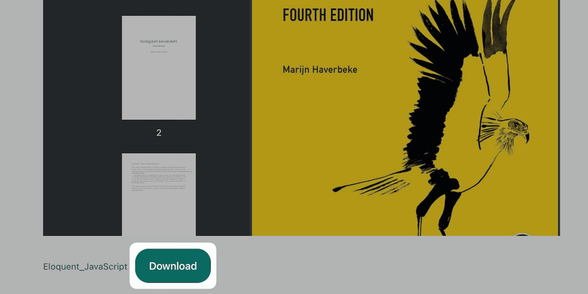 A download link for a PDF on a WordPress website.