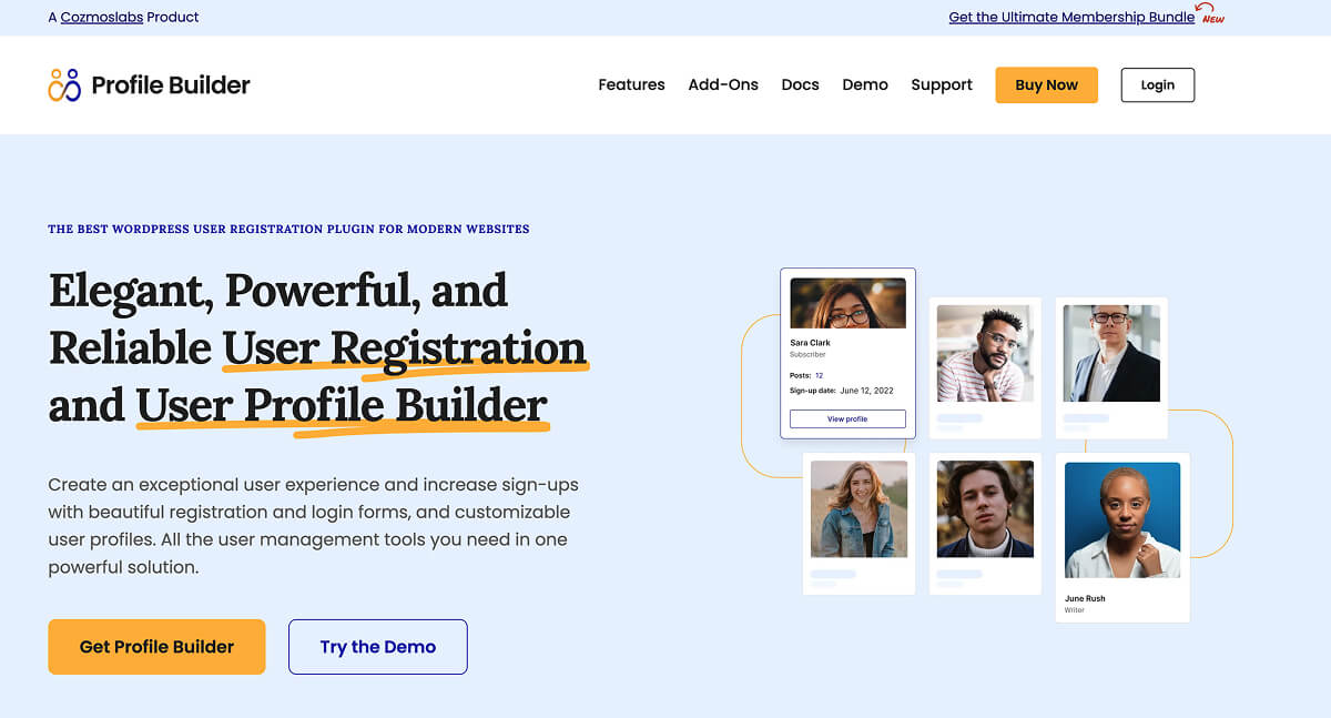 Profile Builder's website.