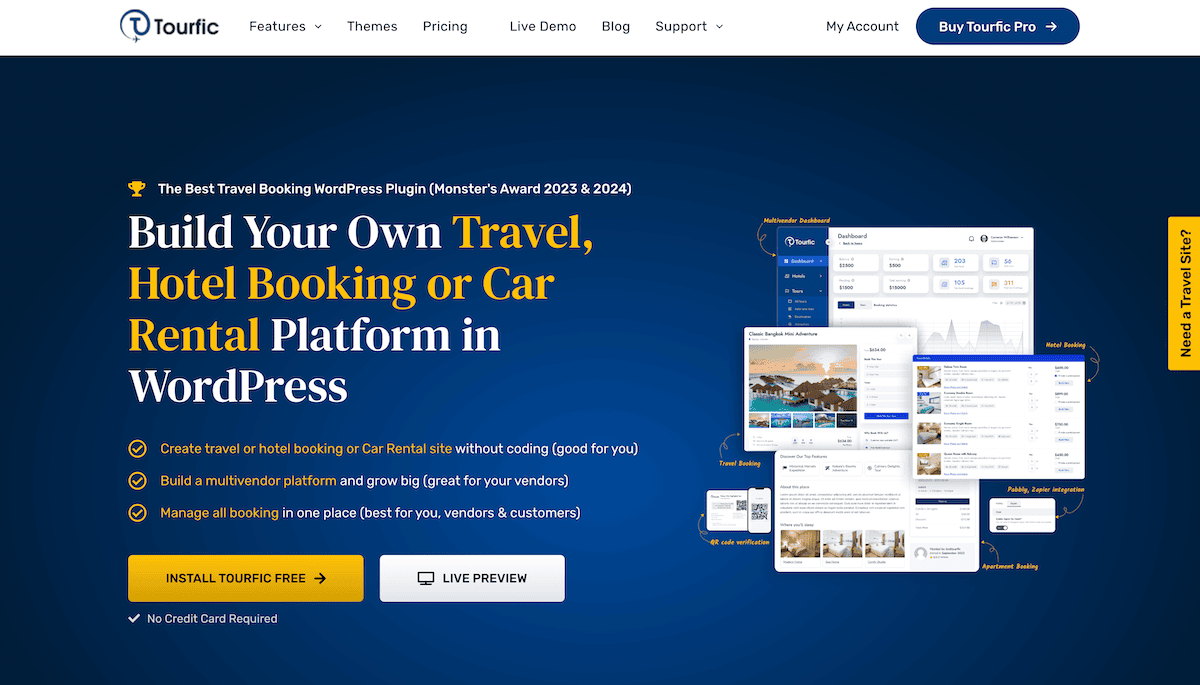 The Tourfic website.