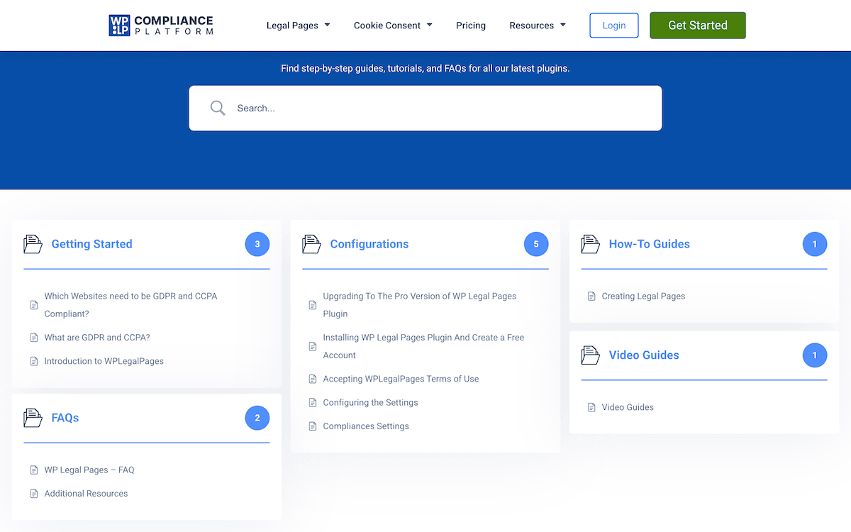 The WPLP Compliance Platform documentation center.