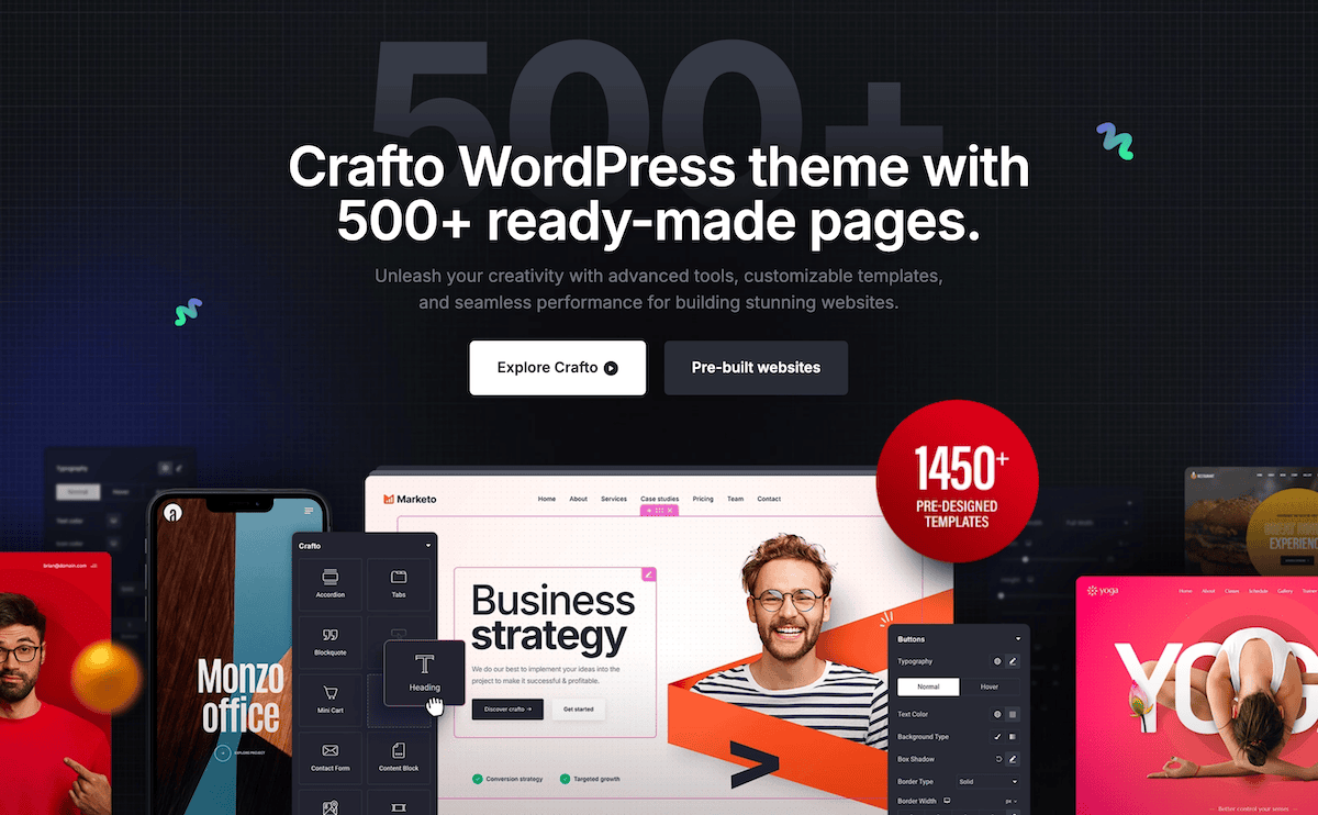 The Crafto website.