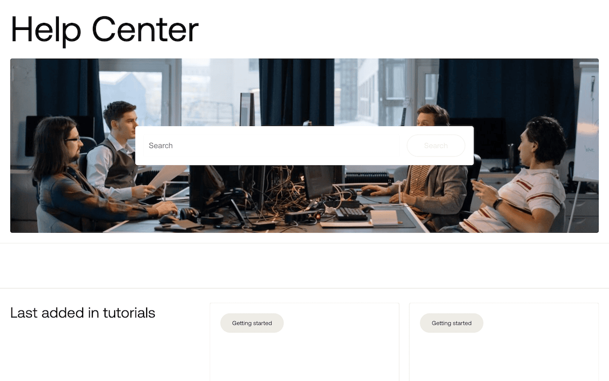 The Servebolt Help Center.