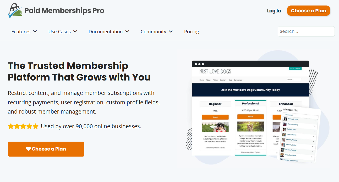 Paid Membership Pro