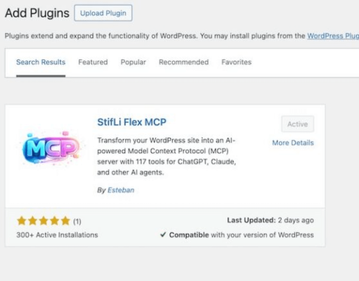 Find the Stifli Flex MCP plugin