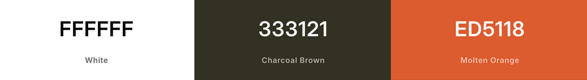 The 3 main colors used in the HipCamp website design.