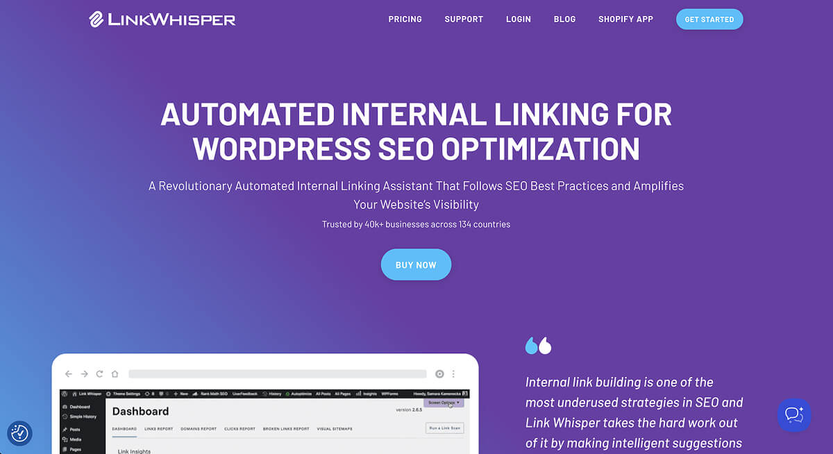 LinkWhisper website