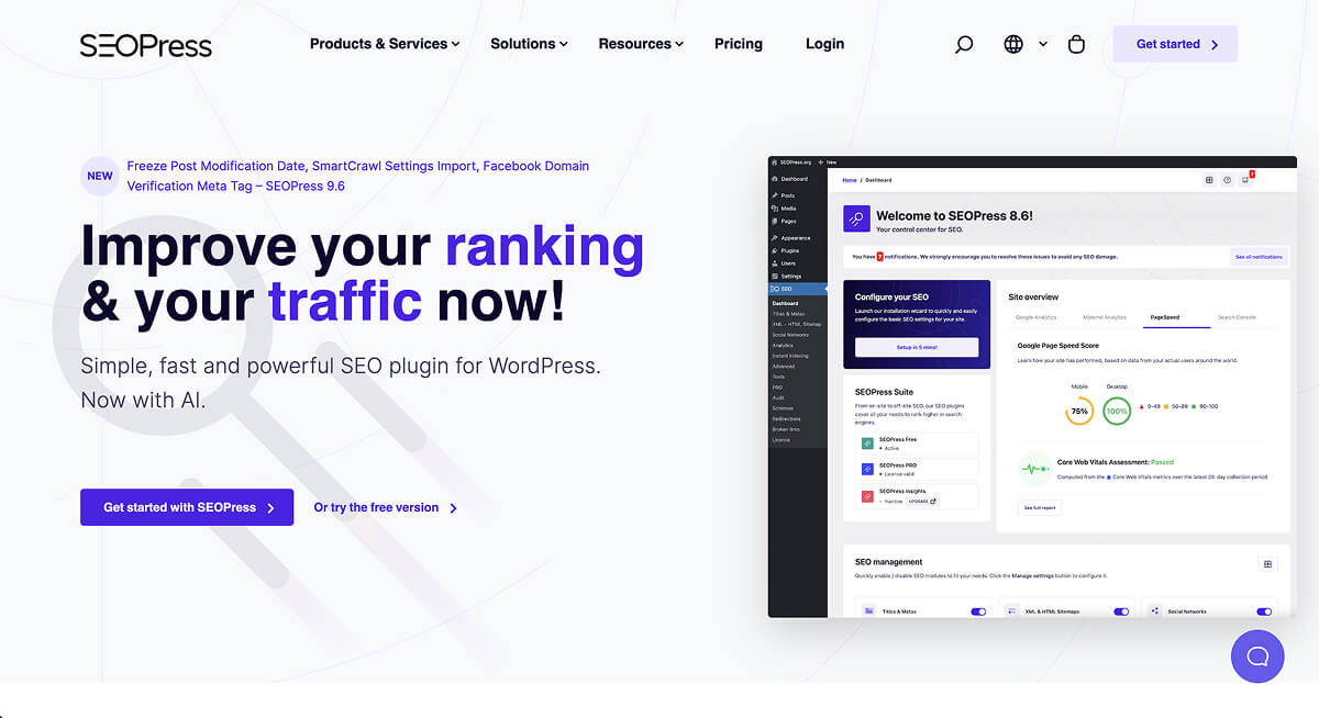 SEOPress website