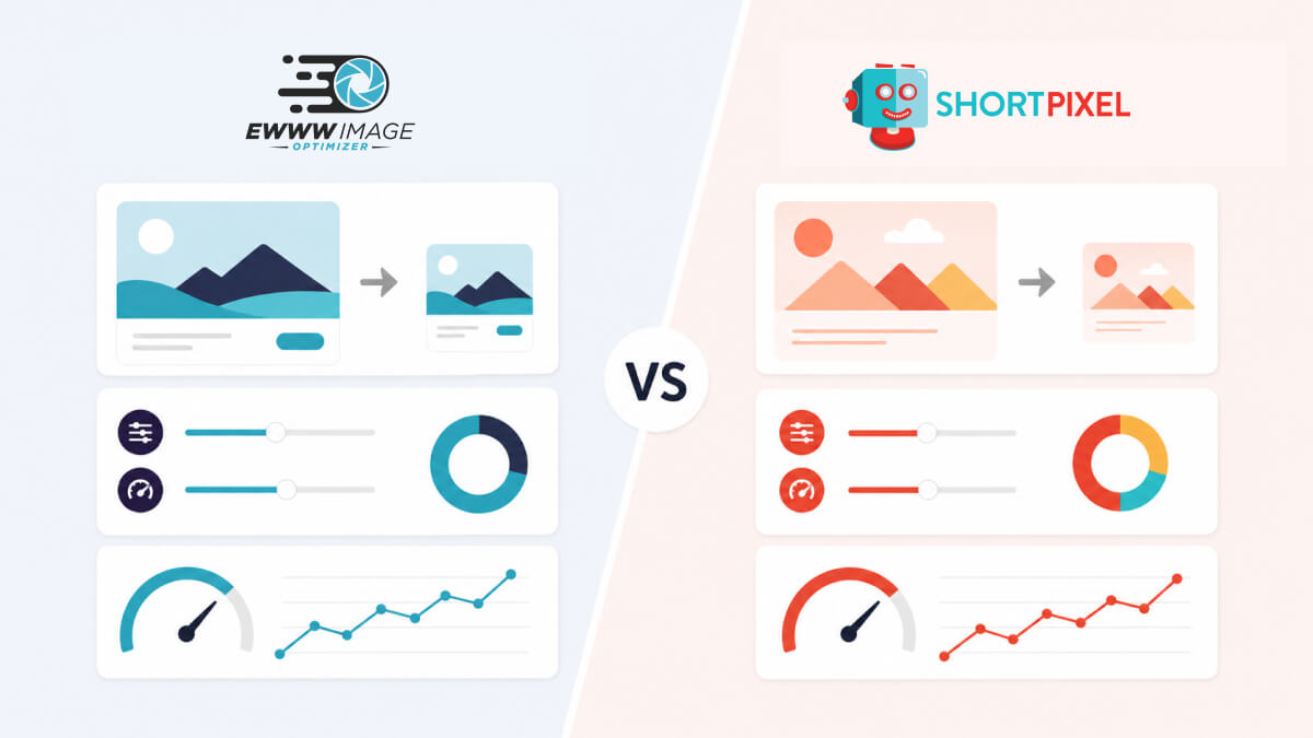 ShortPixel vs EWWW - AI, Compression Quality, and Performance