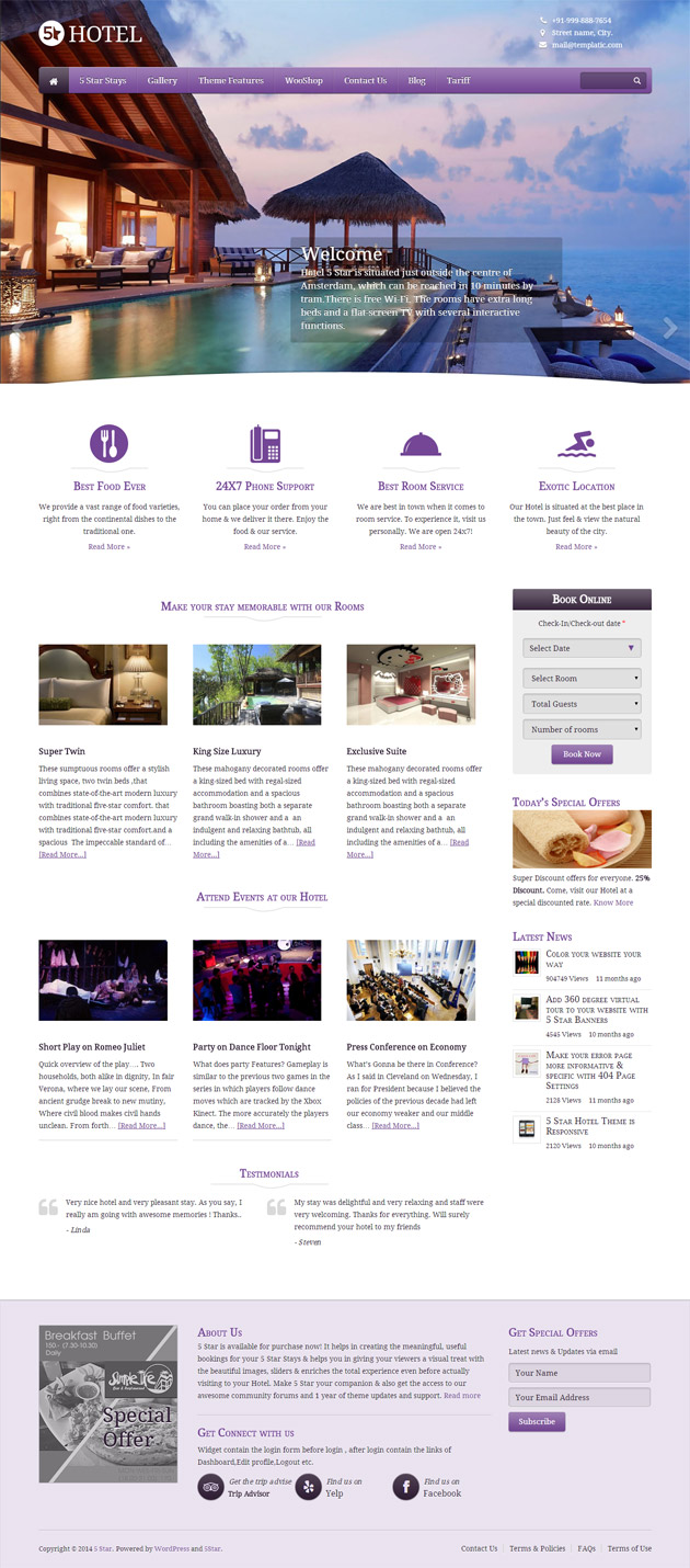 5 Star WordPress Theme