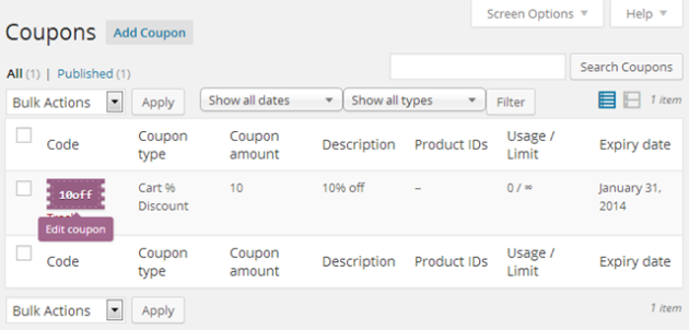 Abandon Cart Coupons