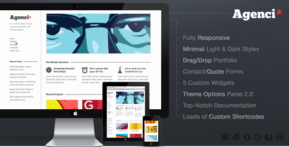 Agenci Responsive Minimal WordPress Theme