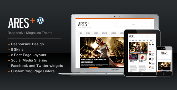 Ares Responsive Minimal WordPress Theme