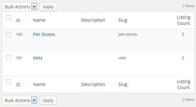 Business Directory Categories