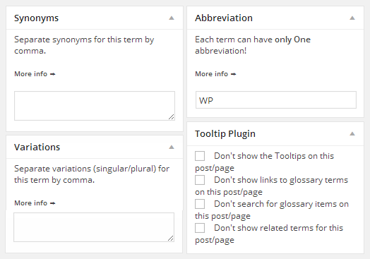 CM Tooltip Glossary Pro Add New Glossary 02