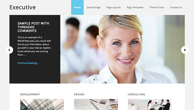 Executive — Mobile Responsive Business Theme