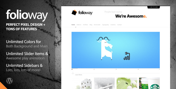 Folioway Minimal Portfolio WordPress Theme